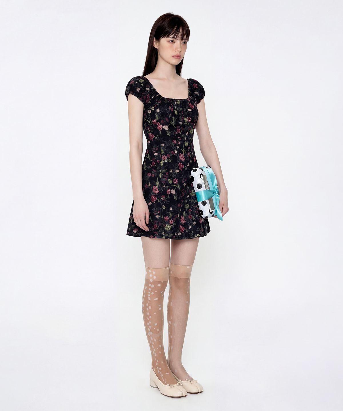 루루서울(LOULOUSEOUL) Urban Dream Mini Dress (Black)