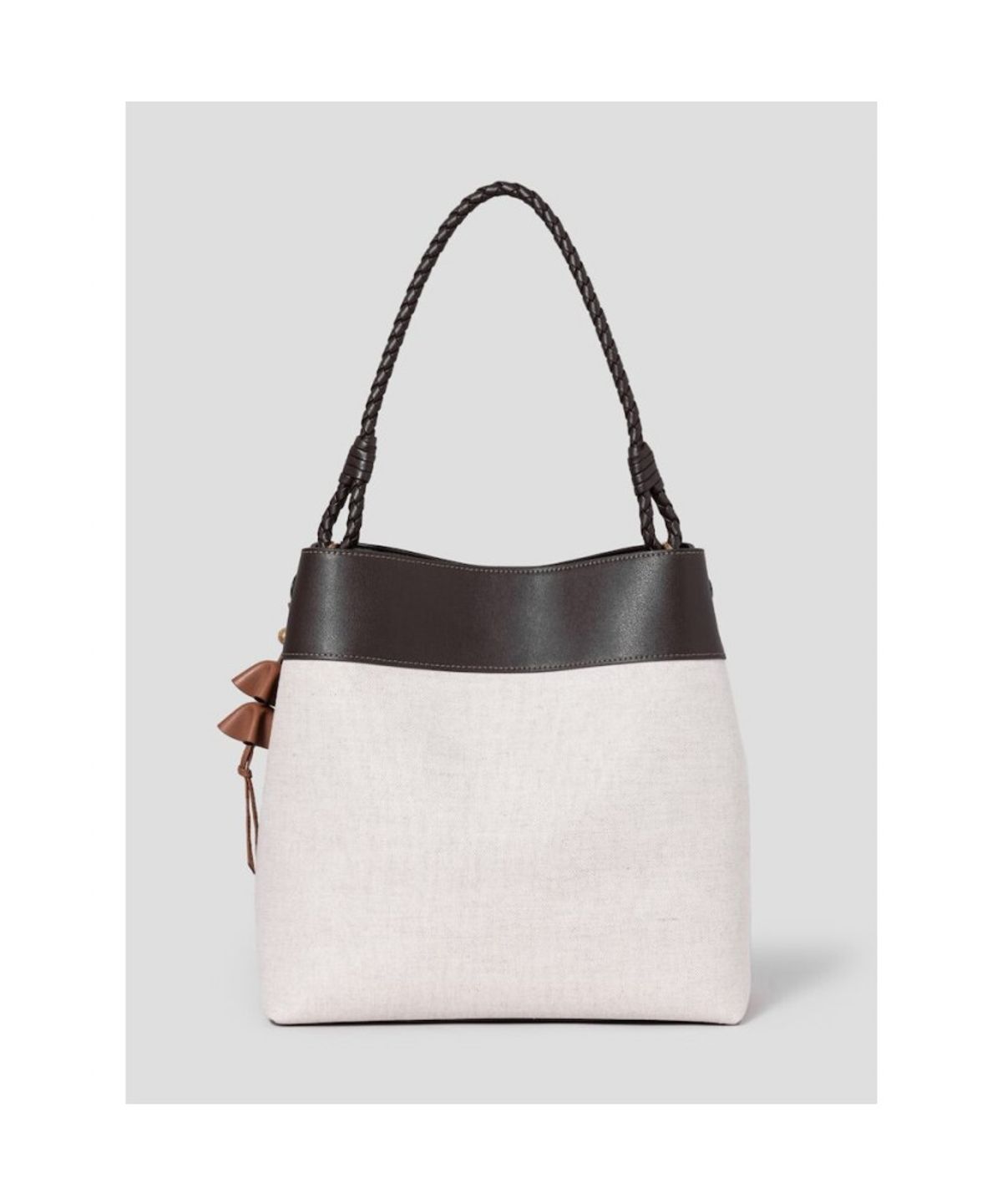 빈폴 액세서리(BEANPOLE ACCESSORY) 레이나 루프 핸들 숄더백 - 브라운