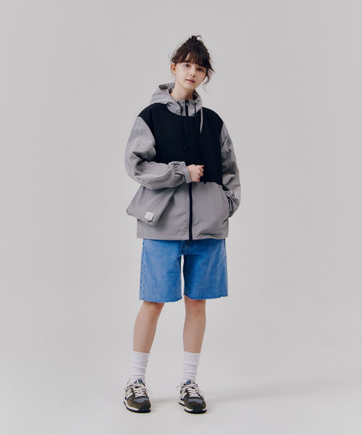 피도디도(FIDO DIDO) Multi Zip Hoodie Grey