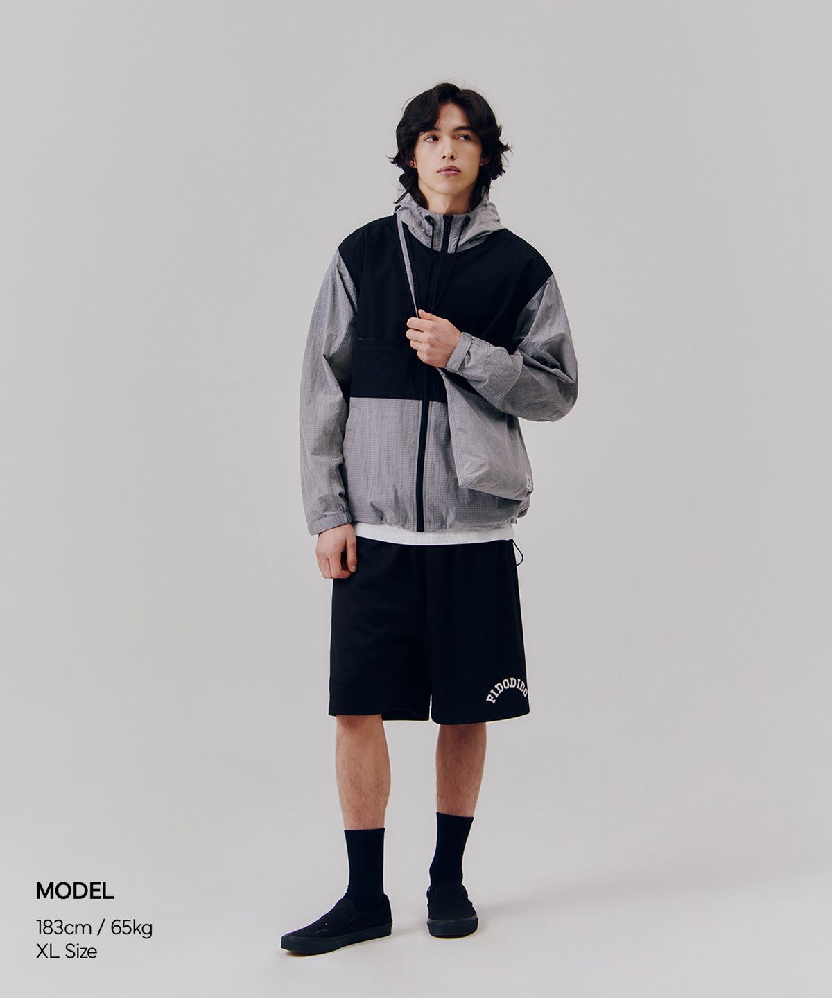 피도디도(FIDO DIDO) Multi Zip Hoodie Grey