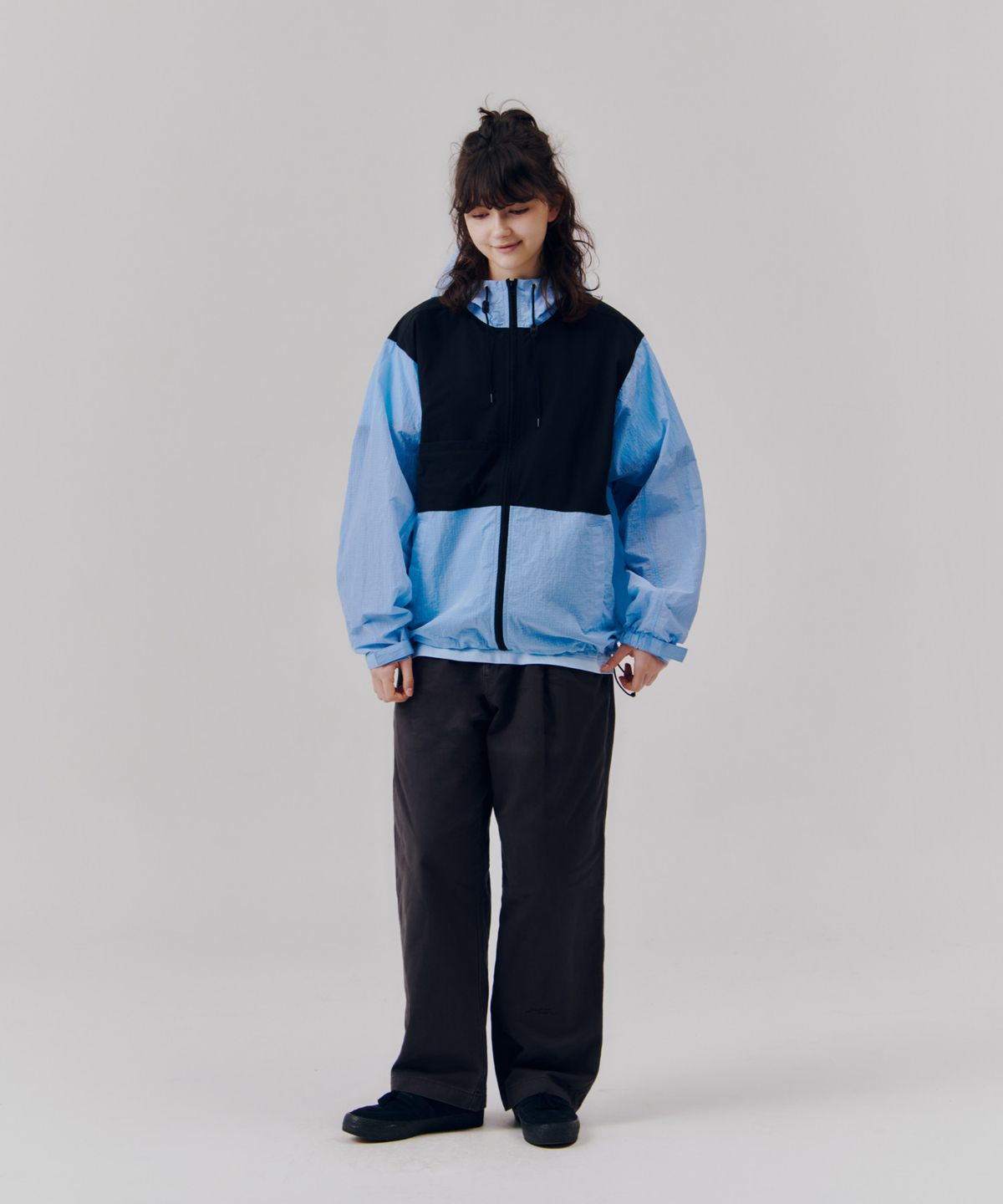 피도디도(FIDO DIDO) Multi Zip Hoodie Blue