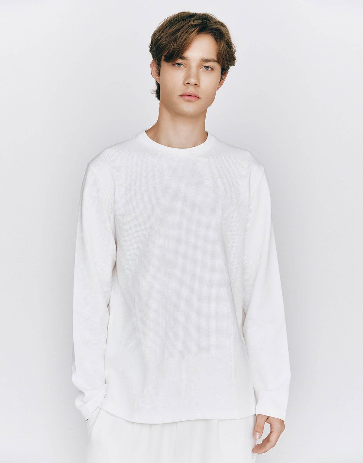 지오다노(GIORDANO) 인터락 텍스쳐 긴팔티 025506 [4color]