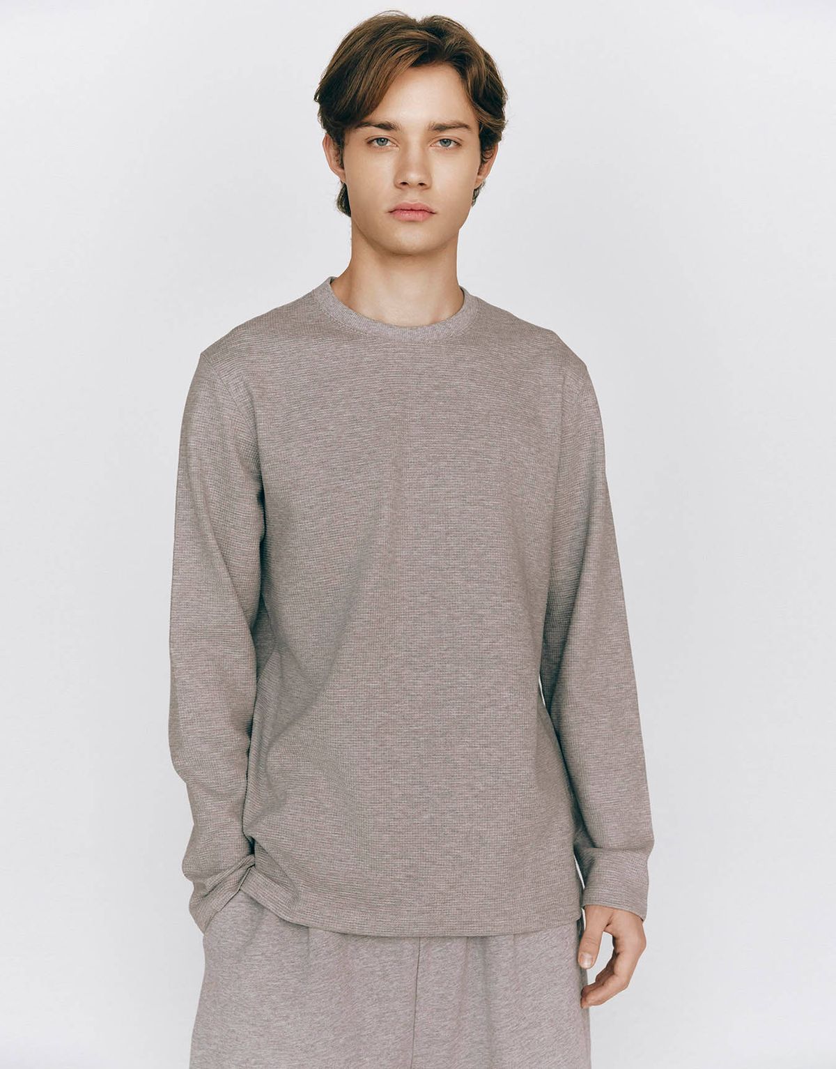 지오다노(GIORDANO) 인터락 텍스쳐 긴팔티 025506 [4color]