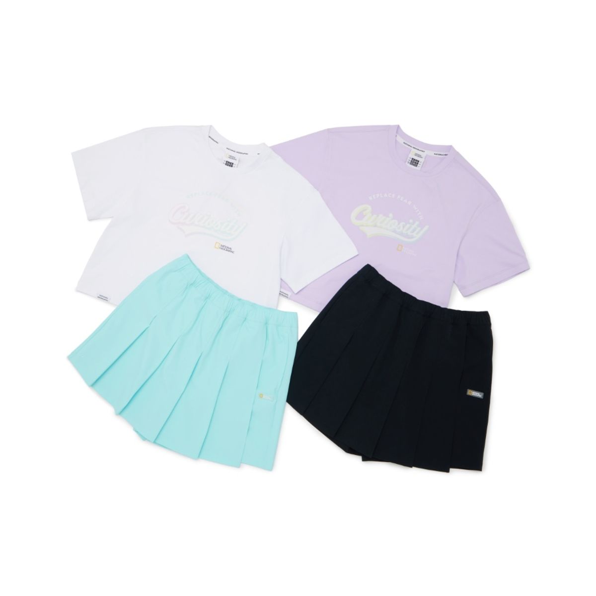 내셔널지오그래픽 키즈(NATIONAL GEOGRAPHIC KIDS) K252GPB920 여아 4부 상하 SET LAVENDER