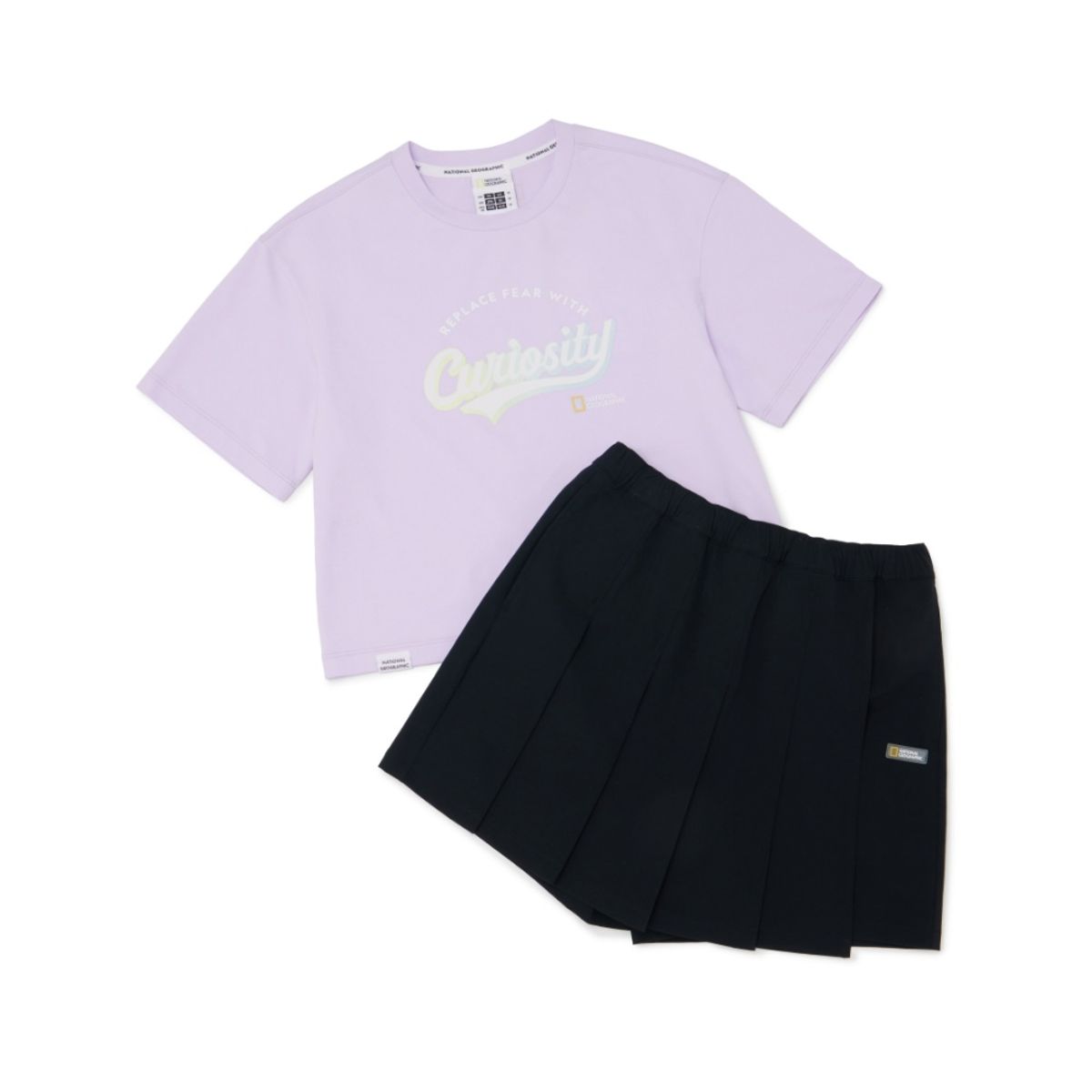 내셔널지오그래픽 키즈(NATIONAL GEOGRAPHIC KIDS) K252GPB920 여아 4부 상하 SET LAVENDER