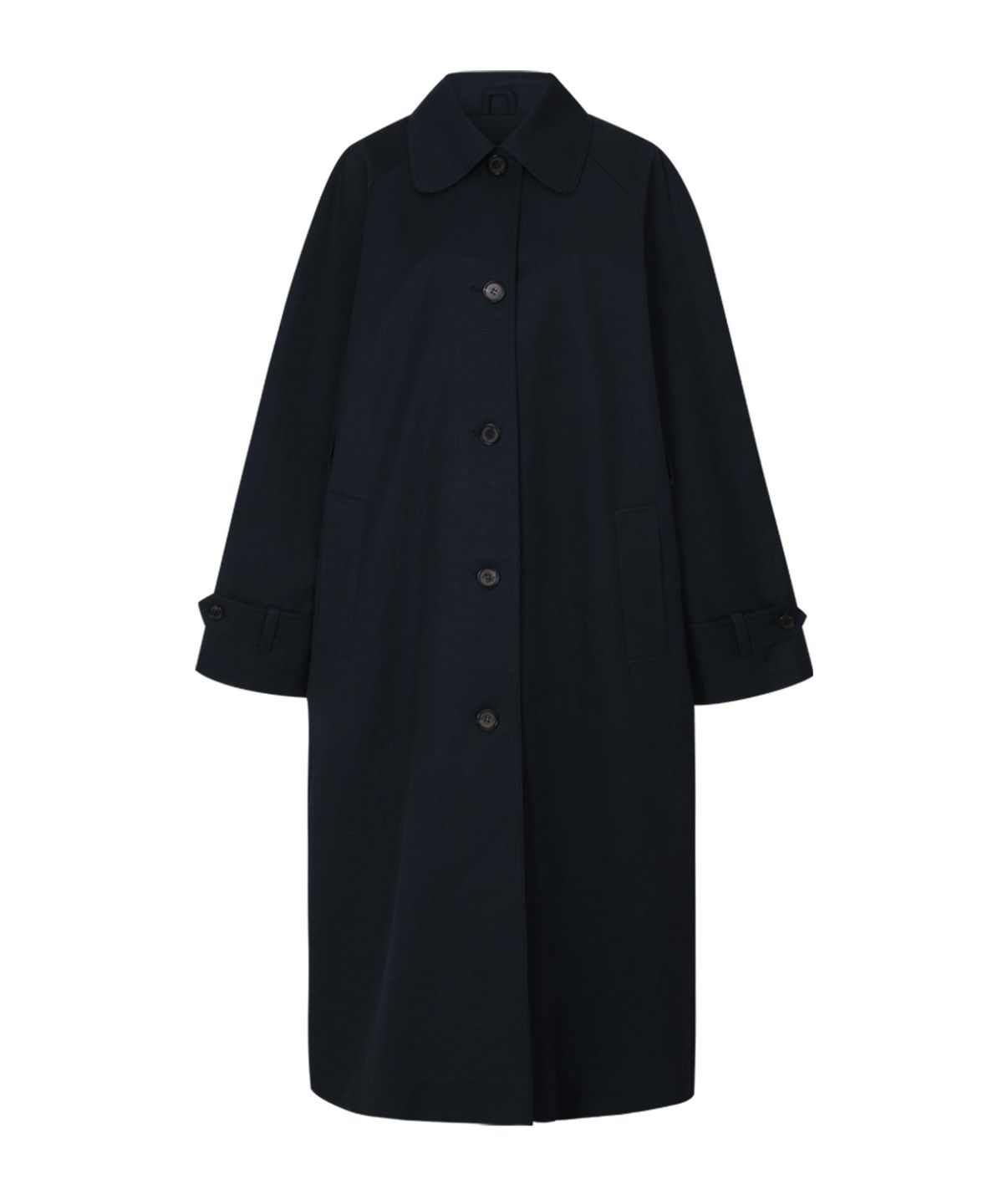 루루서울(LOULOUSEOUL) Megan Trench Coat (Navy)