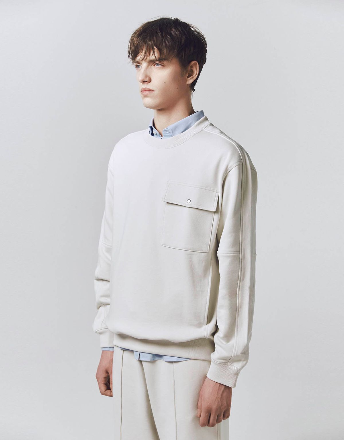 컨셉원(CONCEPTS1ONE) 테리 포켓 라운드 맨투맨 10025505/025505 [2color]
