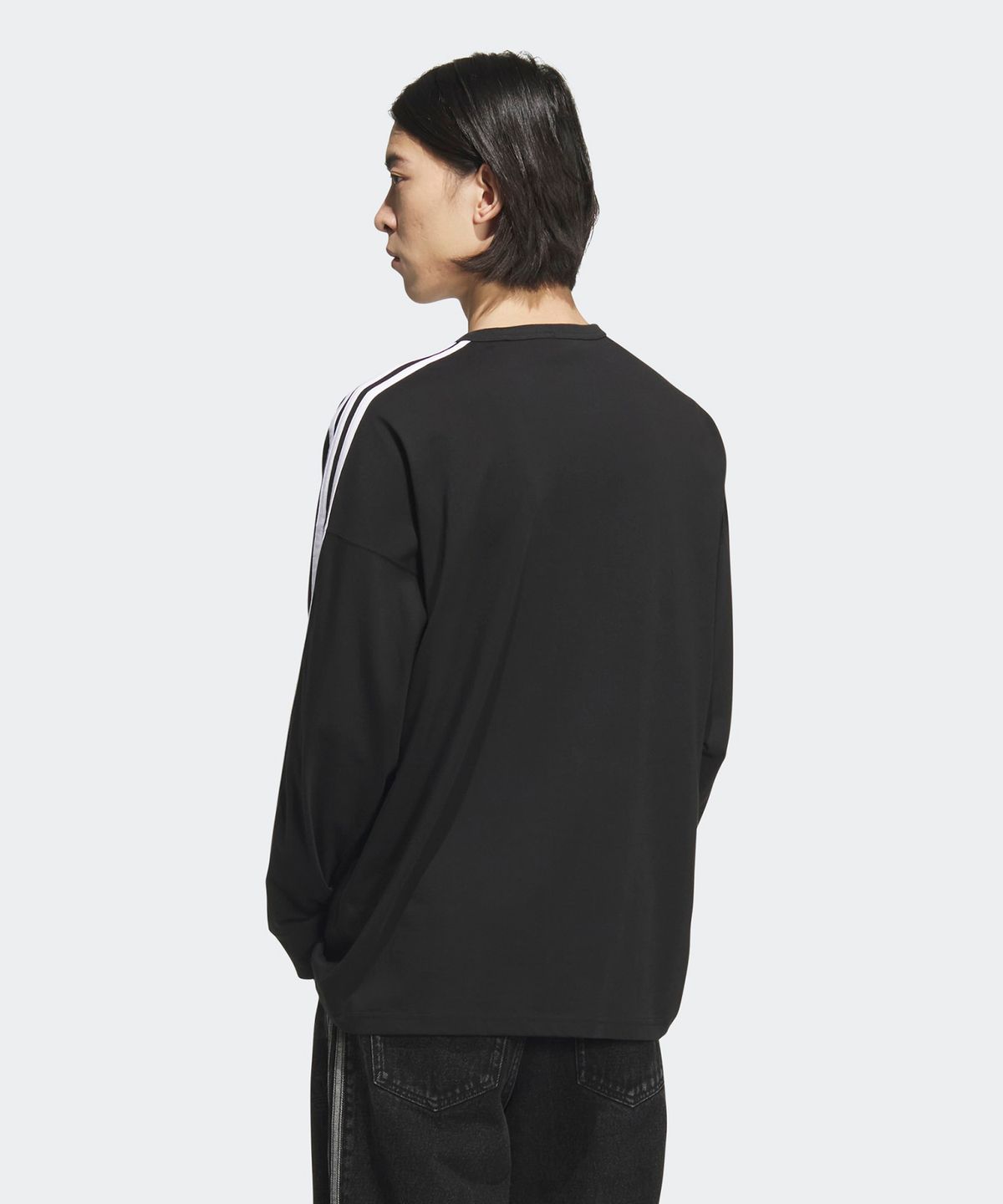 아디다스(ADIDAS) 긴팔 티 - 블랙 / JV9278