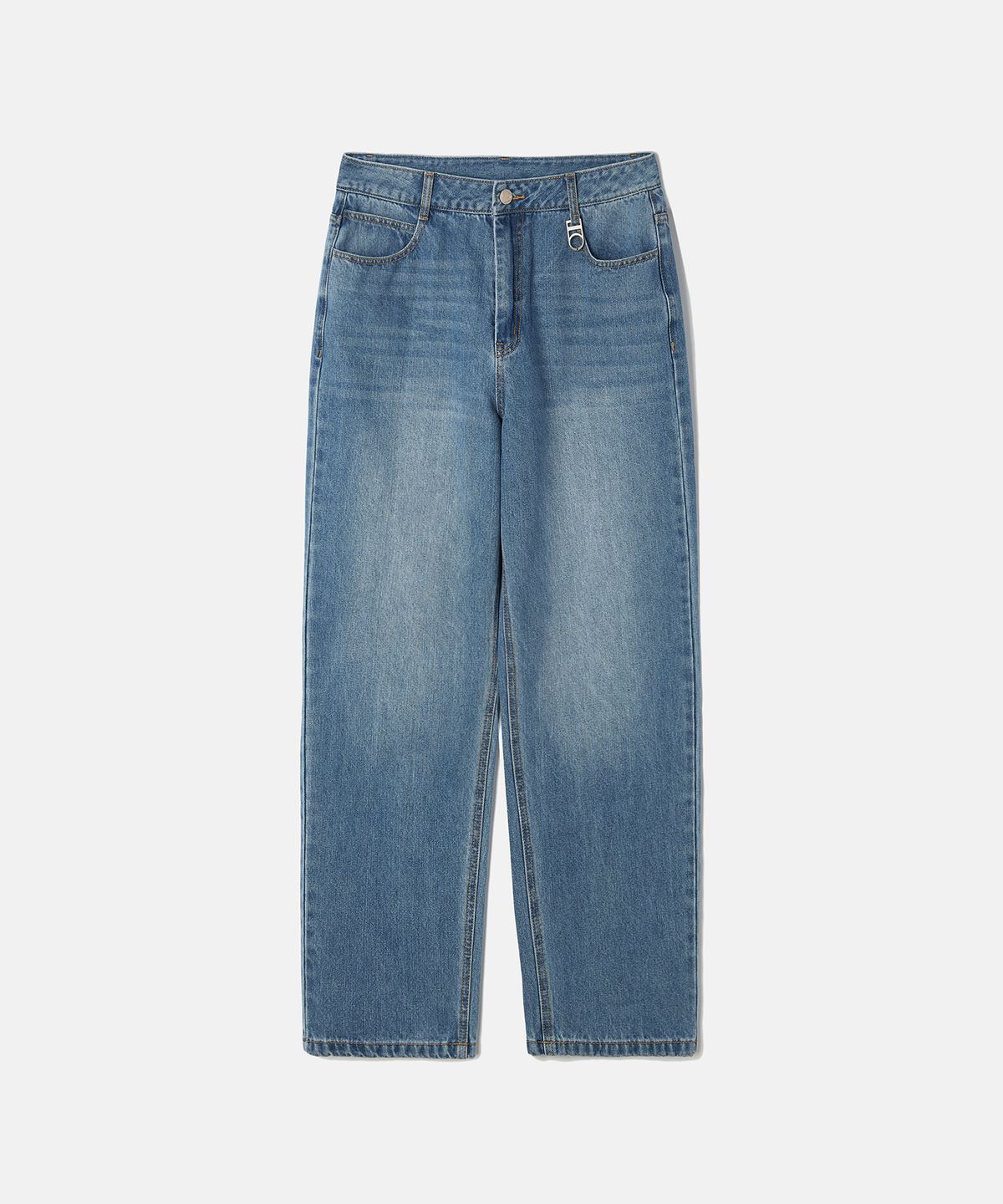 디써티원(DTHIRTYONE) Wide Straight Denim Pants (Mid Blue)