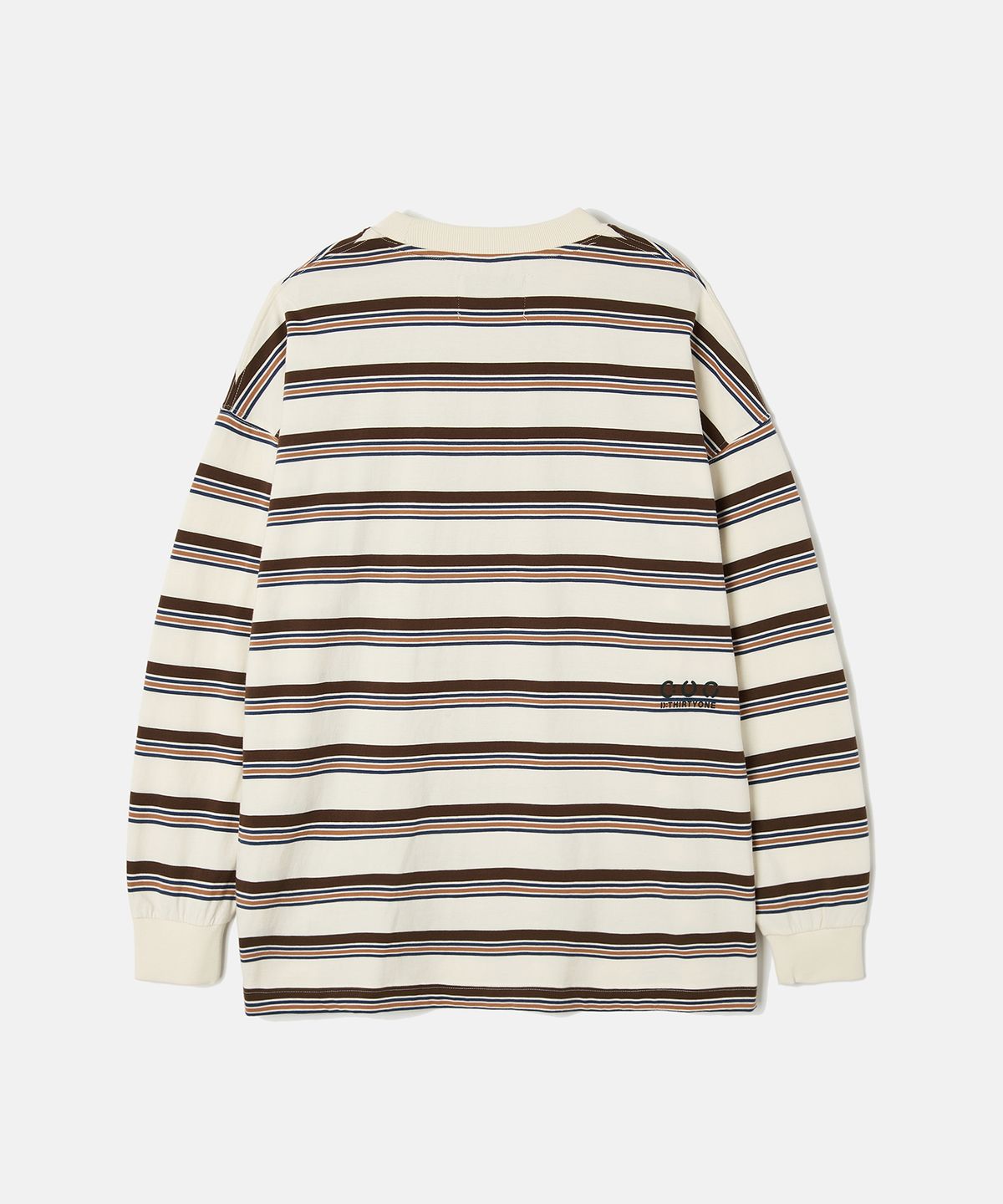 디써티원(DTHIRTYONE) Multi Stripe Long-Sleeved T-Shirt (Almond)