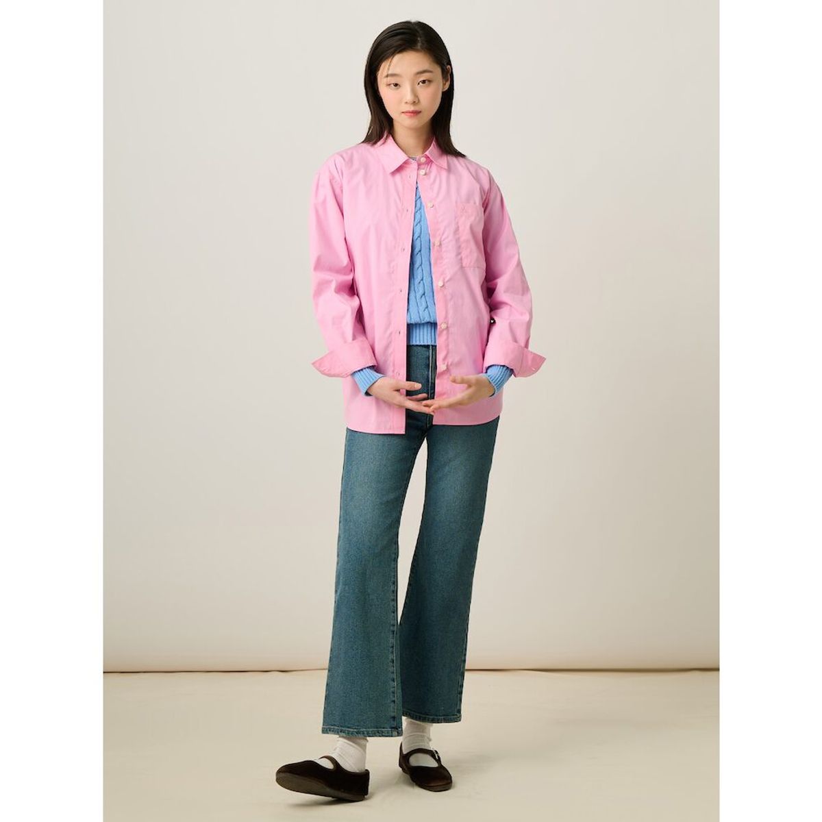 빈폴 레이디스(BEANPOLE LADIES) [Essential] 부츠컷 데님 팬츠  인디고 (BF5121E01R)