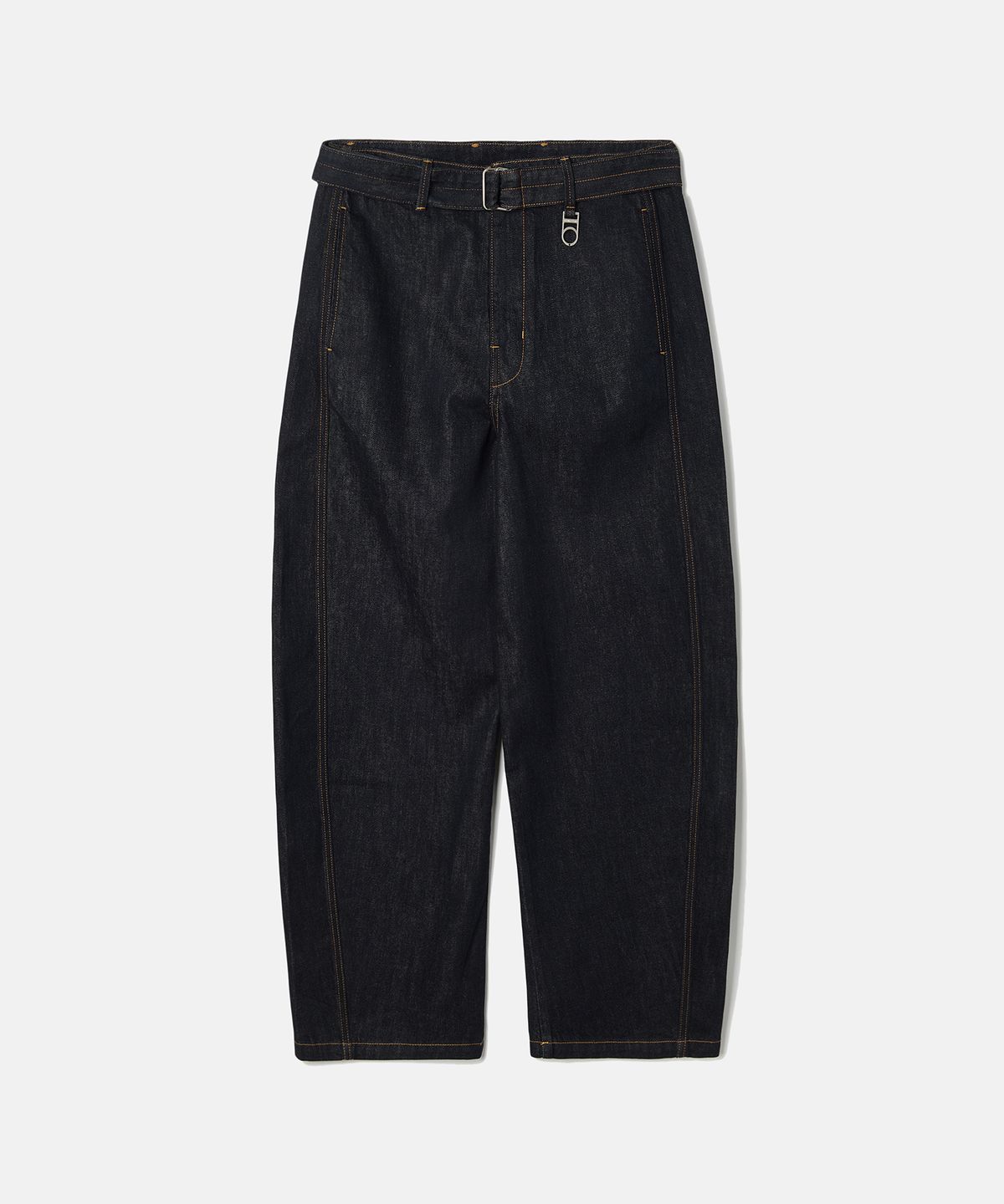 디써티원(DTHIRTYONE) (WOMAN) Belted Wide-Curve Denim Pants (Indigo)