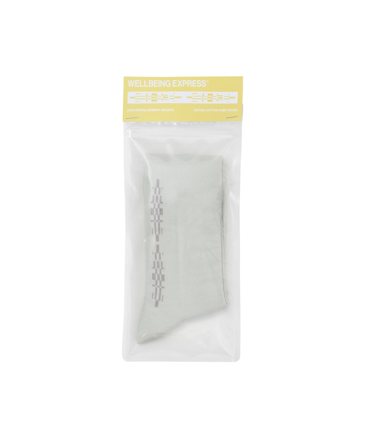 웰빙익스프레스(WELLBEING EXPRESS) (SS) Tattoo Cotton Socks Pale Green