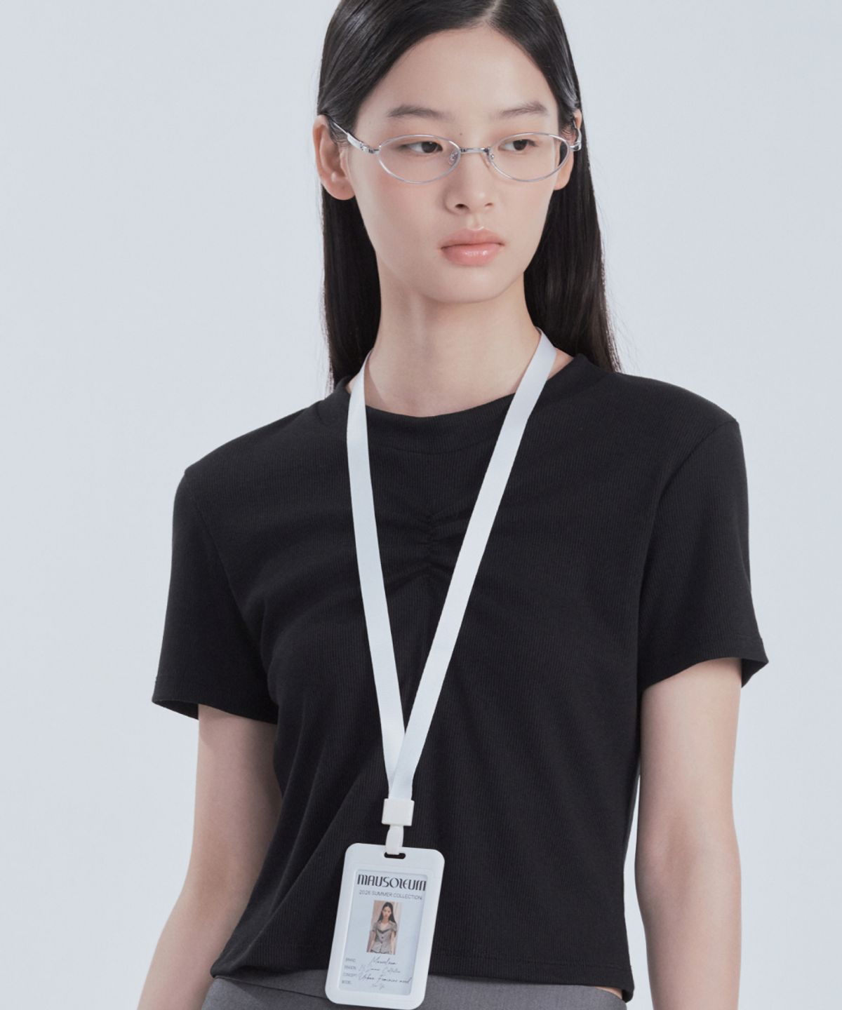 마우솔레움(MAU SOLEUM) Shell Arm Warmer Top Set - Black