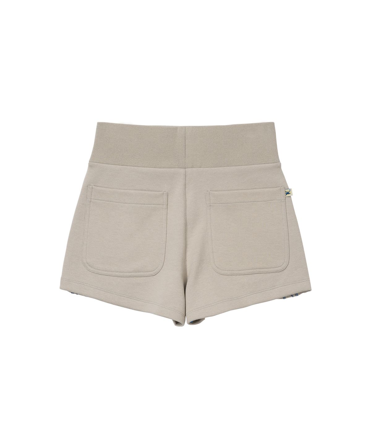 웰빙익스프레스(WELLBEING EXPRESS) Embroidered Track Shorts Warm Grey