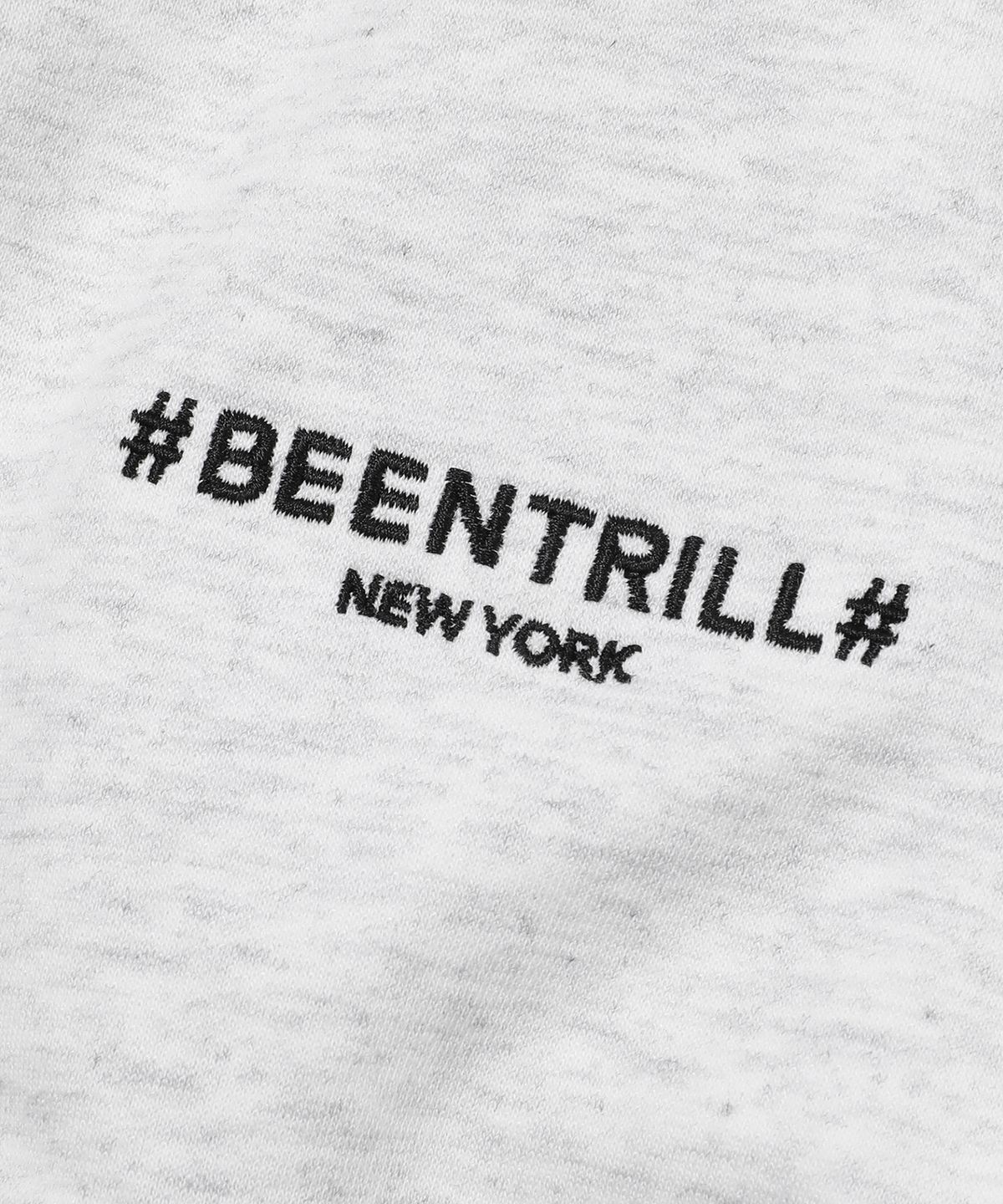빈트릴(BEENTRILL) 에센셜 해시태그 후드 집업(아이스 그레이)
