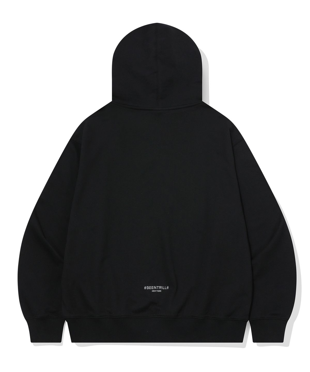 빈트릴(BEENTRILL) 에센셜 해시태그 후드 집업(블랙)
