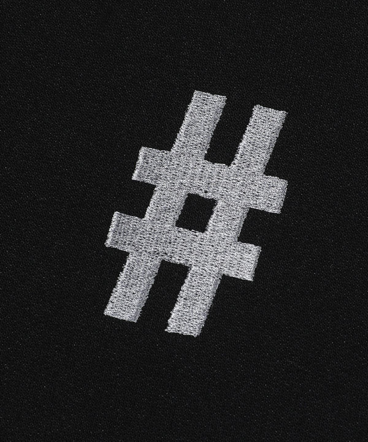 빈트릴(BEENTRILL) 에센셜 해시태그 후드 집업(블랙)