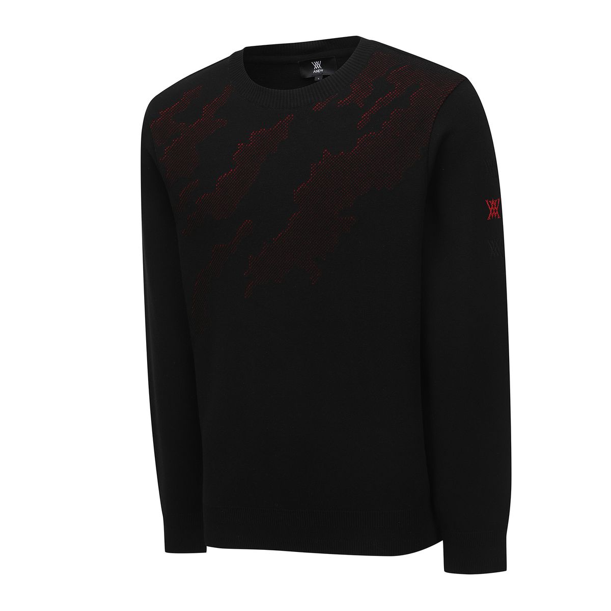 어뉴골프(ANEW GOLF) MEN SP CAMO PATTERN SWEATER_BK