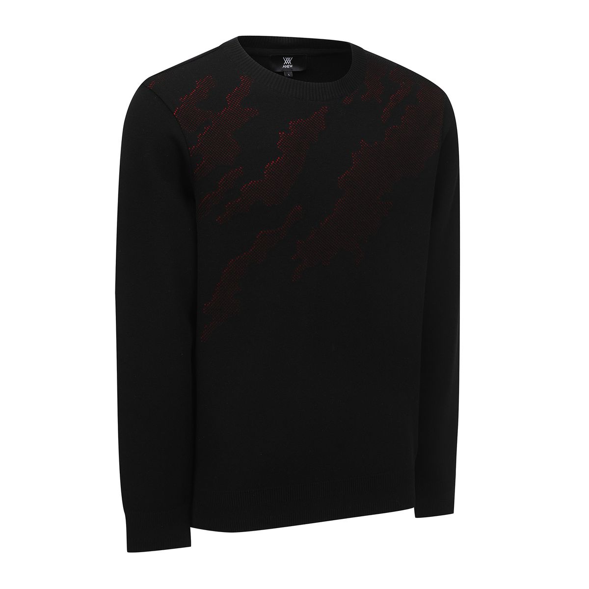 어뉴골프(ANEW GOLF) MEN SP CAMO PATTERN SWEATER_BK
