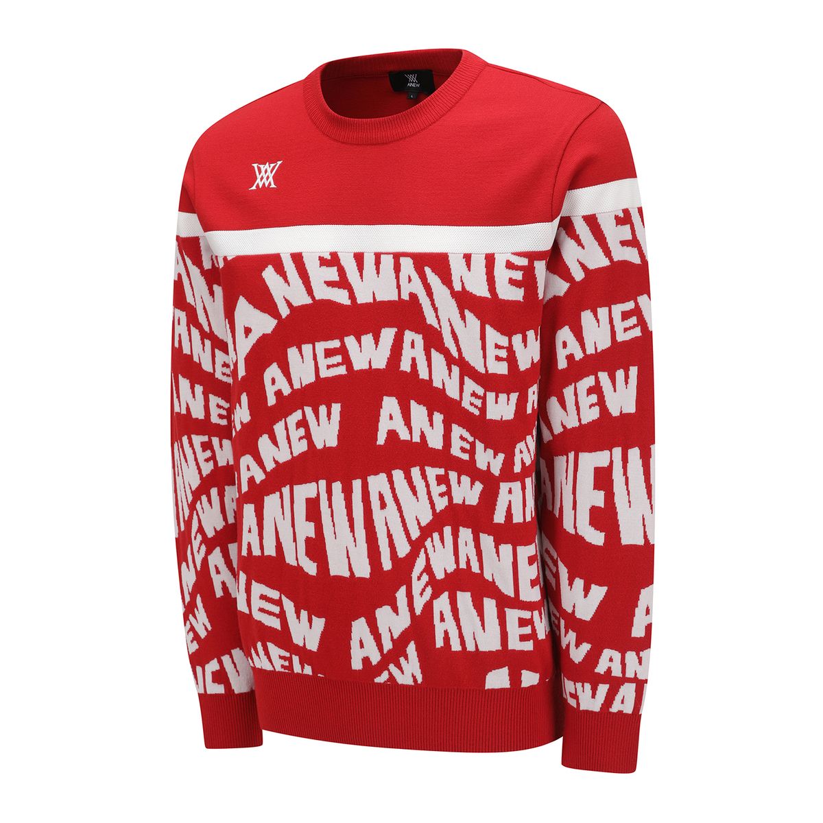 어뉴골프(ANEW GOLF) MEN SP LOGO PATTERN SWEATER_RE