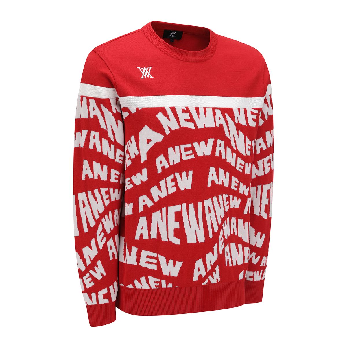 어뉴골프(ANEW GOLF) MEN SP LOGO PATTERN SWEATER_RE