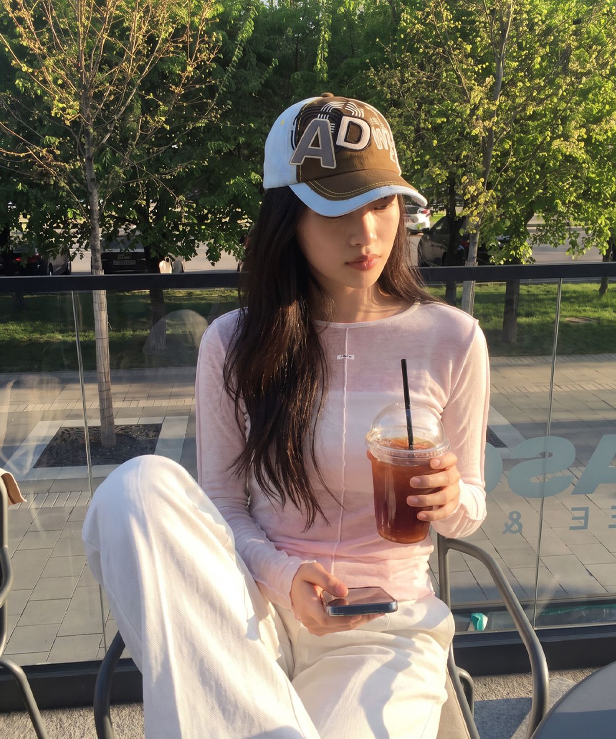 쥬시쥬디(JUCYJUDY) 시스루아웃심티셔츠 JZTS02JA