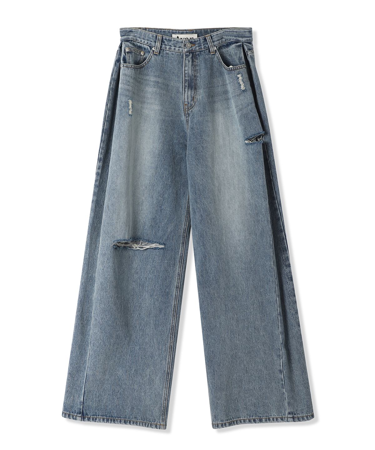 어반드레스(AVANDRESS) Vintage Incision Wide Denim Pants BLUE