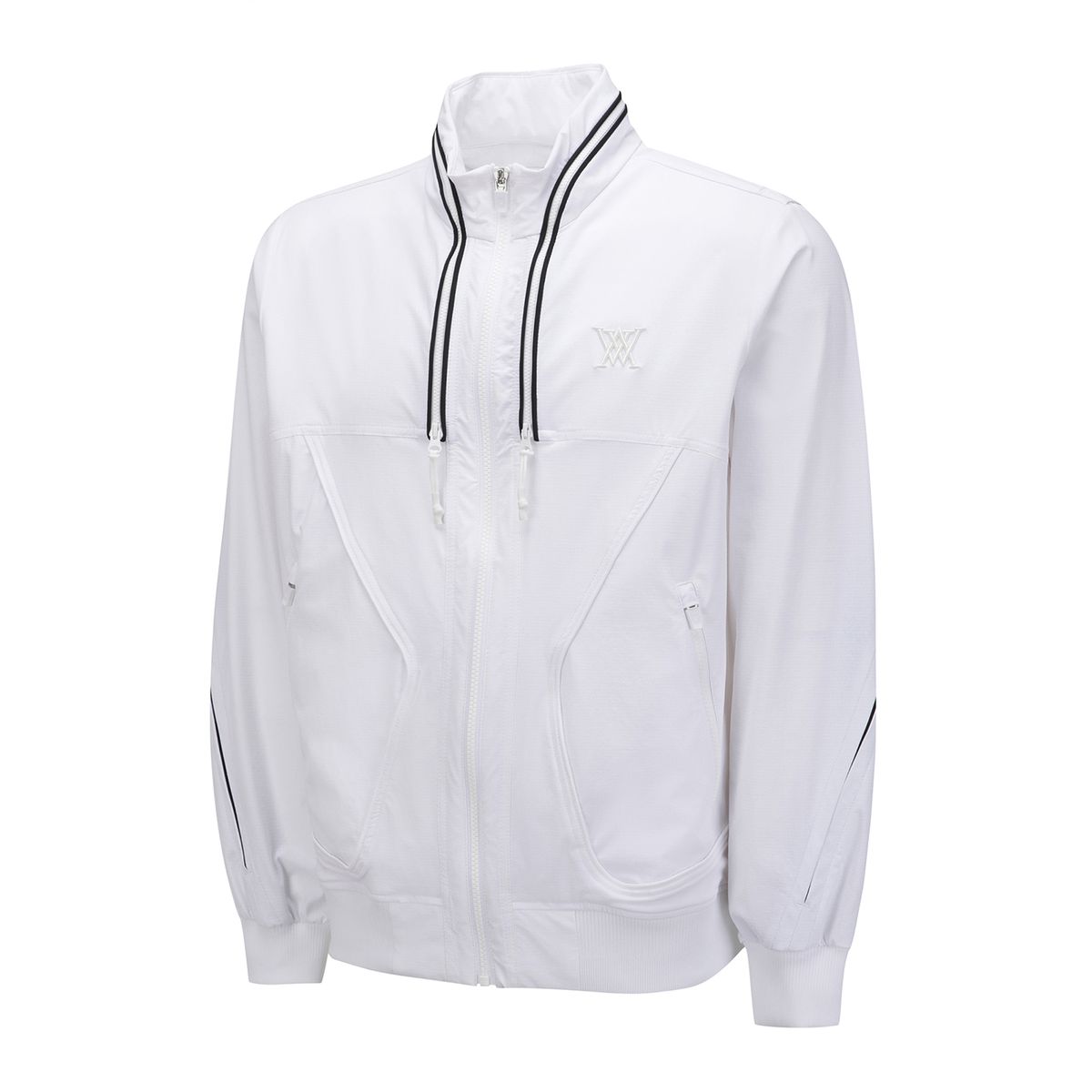 어뉴골프(ANEW GOLF) MEN SP HIDDEN HOOD MA-1 JACKET_WH