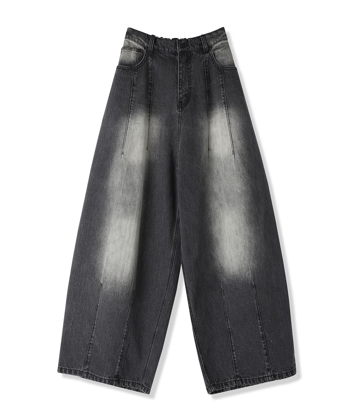 어반드레스(AVANDRESS) Super Wide Dart Denim Pants DEEP BLUE