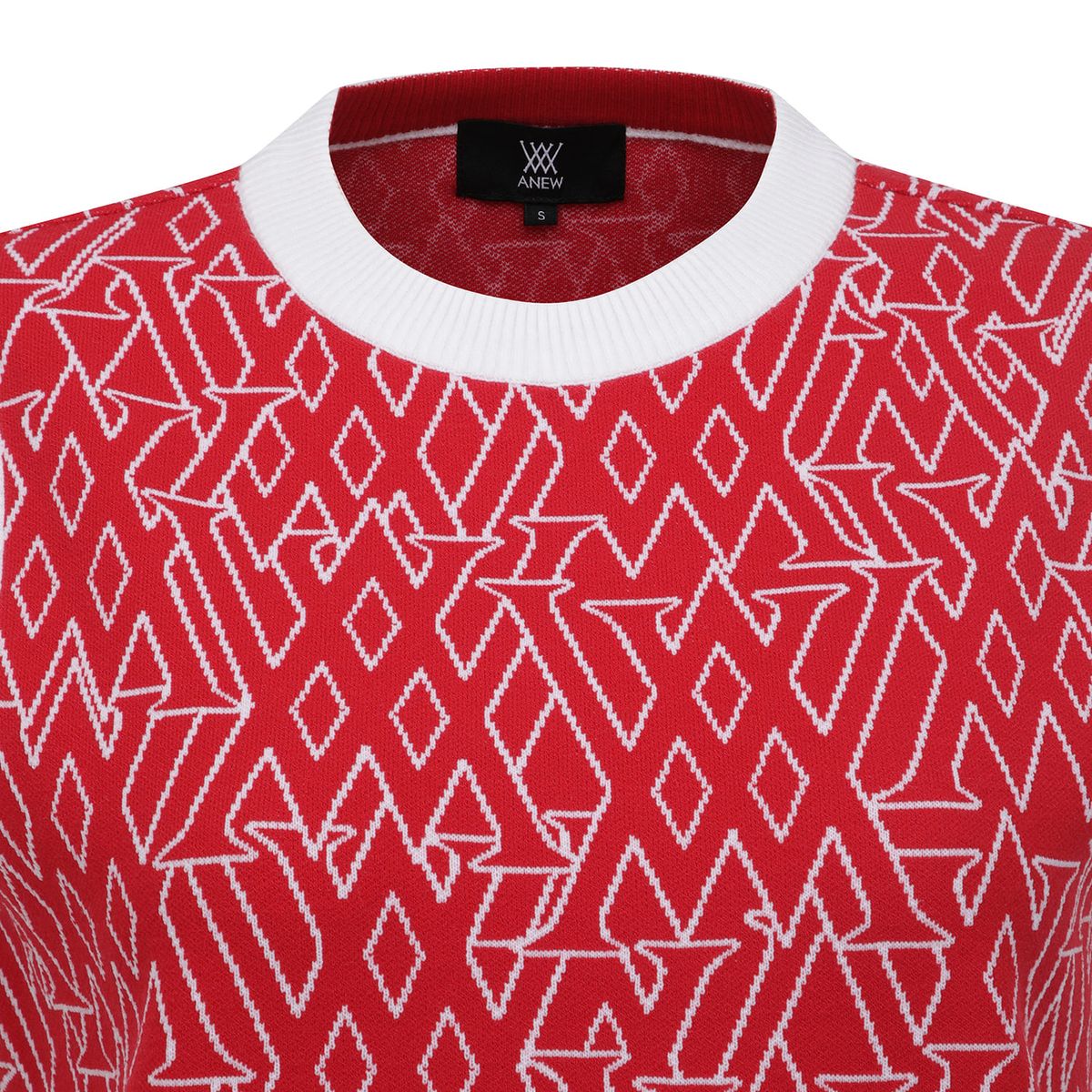어뉴골프(ANEW GOLF) WOMEN SP LOGO PATTERN KNIT VEST_RE