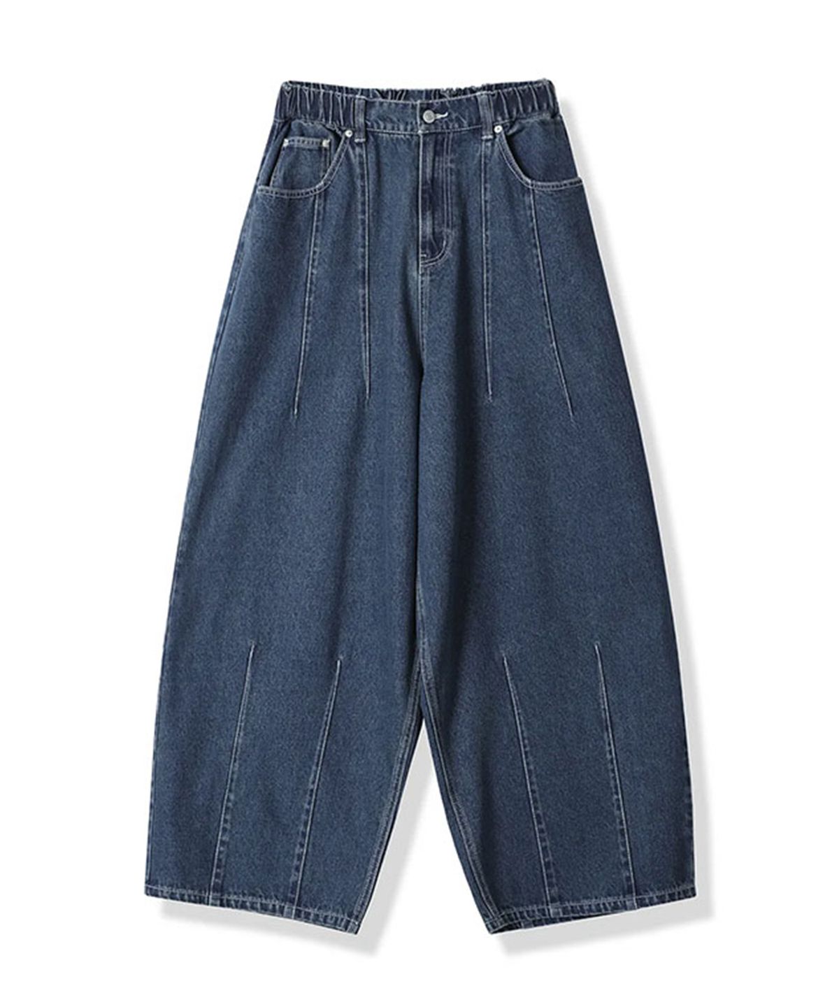 어반드레스(AVANDRESS) Super Wide Dart Denim Pants WASHING BLACK