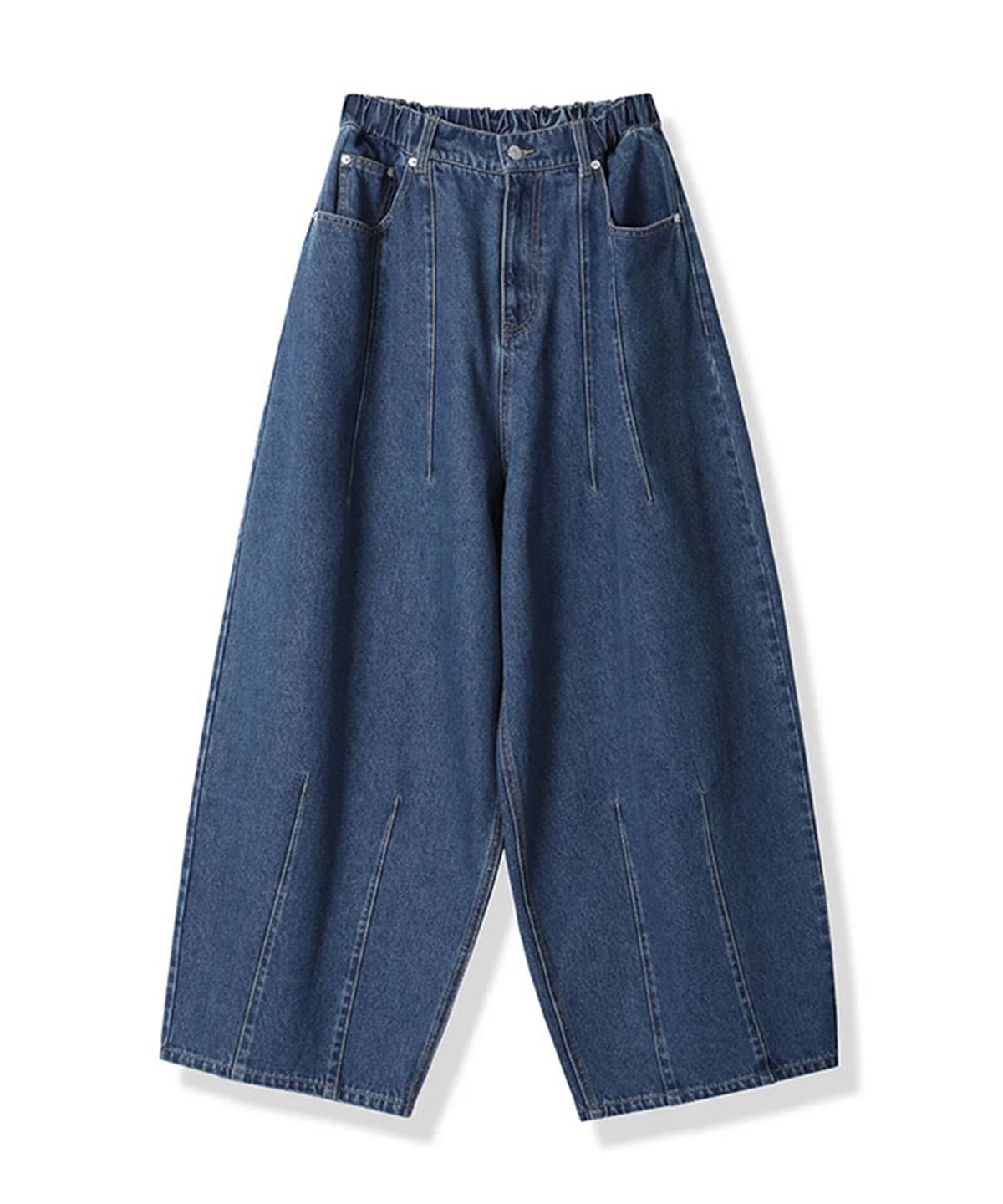 어반드레스(AVANDRESS) Super Wide Dart Denim Pants WASHING BLACK