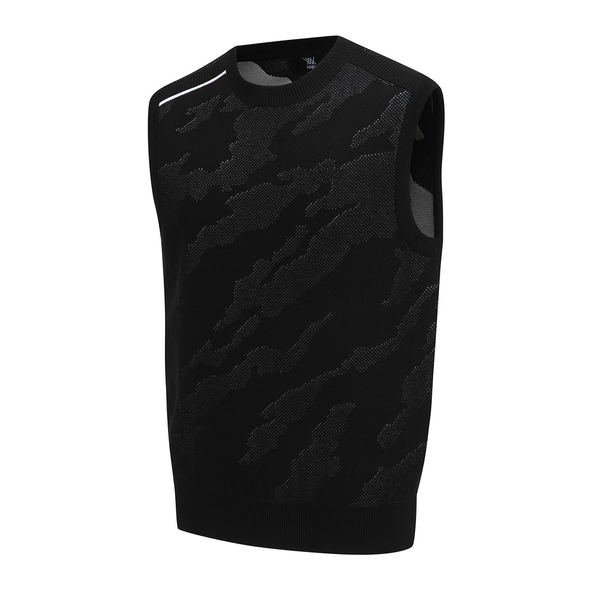 어뉴골프(ANEW GOLF) MEN SP CAMO PATTERN KNIT VEST_BK