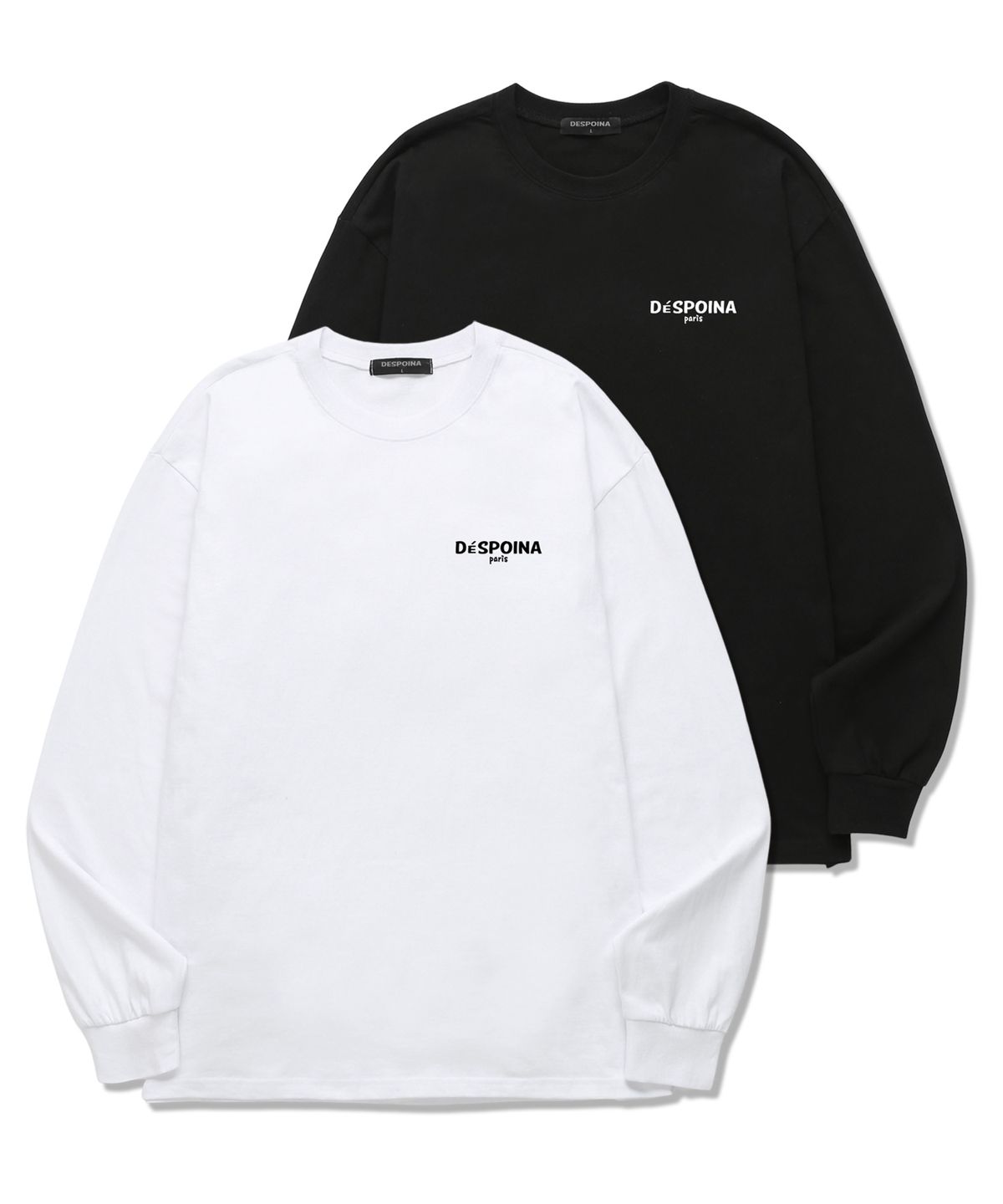 우즈(OUSE) Signature small logo 롱슬리브 (DLS024) 블랙