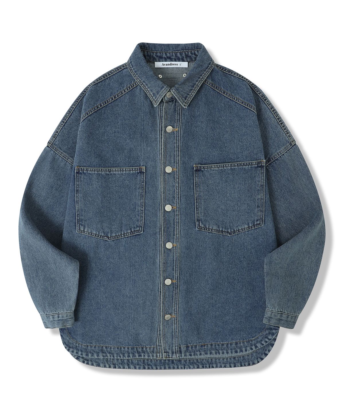 어반드레스(AVANDRESS) Buko Pocket Denim Shirt DEEP BLUE
