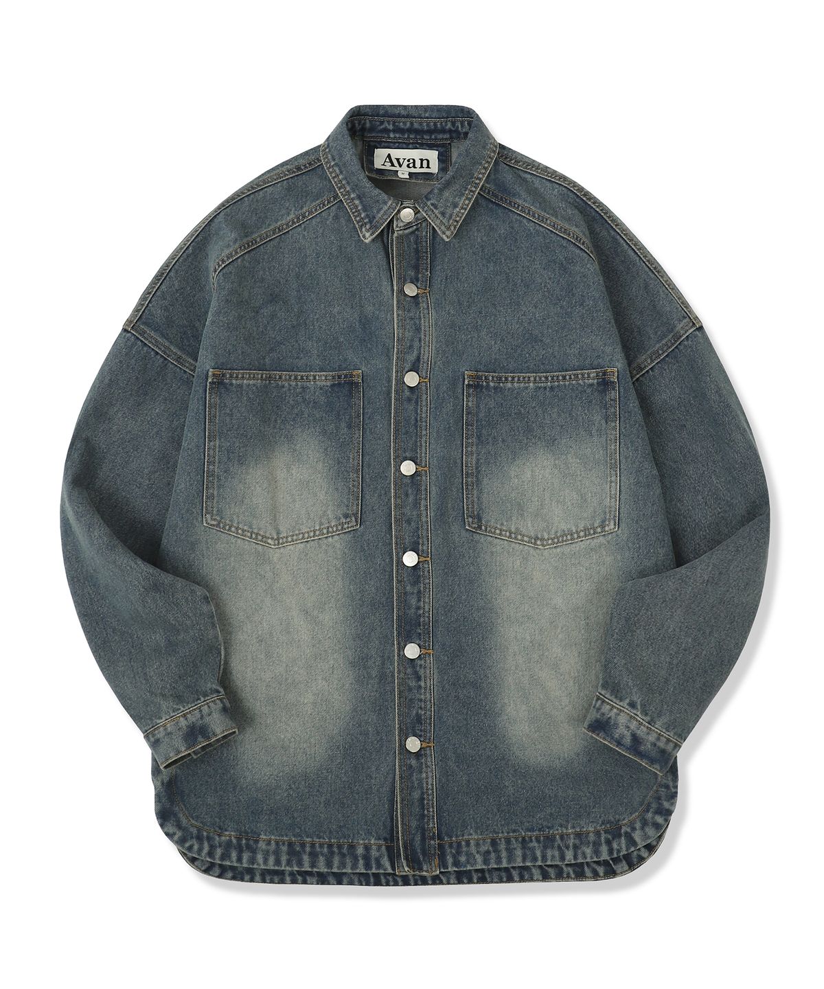 어반드레스(AVANDRESS) Buko Pocket Denim Shirt DEEP BLUE