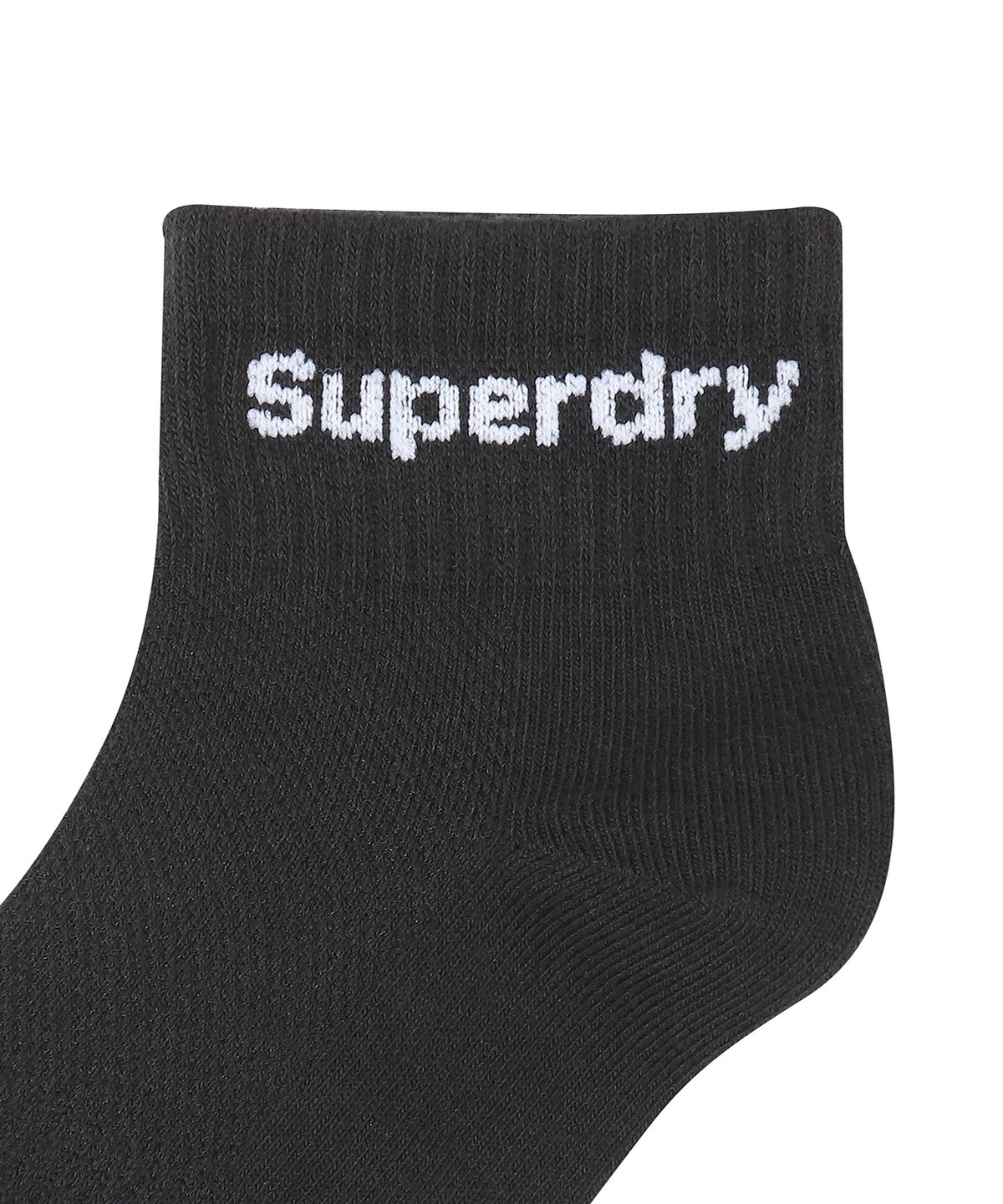 슈퍼드라이(SUPERDRY) 쿼터 3팩 삭스 블랙