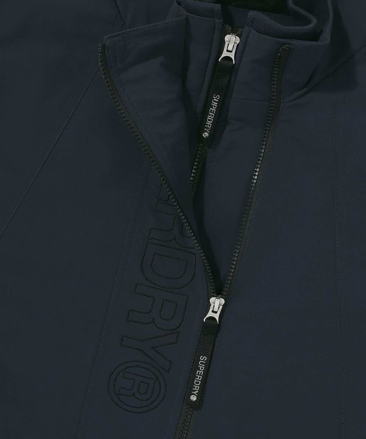 슈퍼드라이(SUPERDRY) 하이넥 윈드브레이커 자켓 네이비