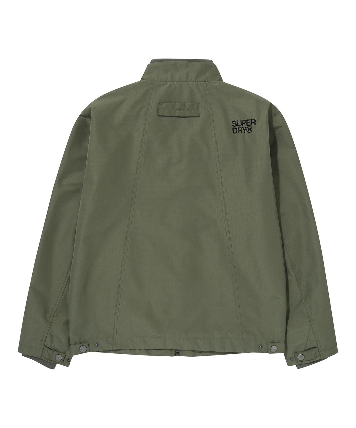 슈퍼드라이(SUPERDRY) 하이넥 윈드브레이커 자켓 카키 그린