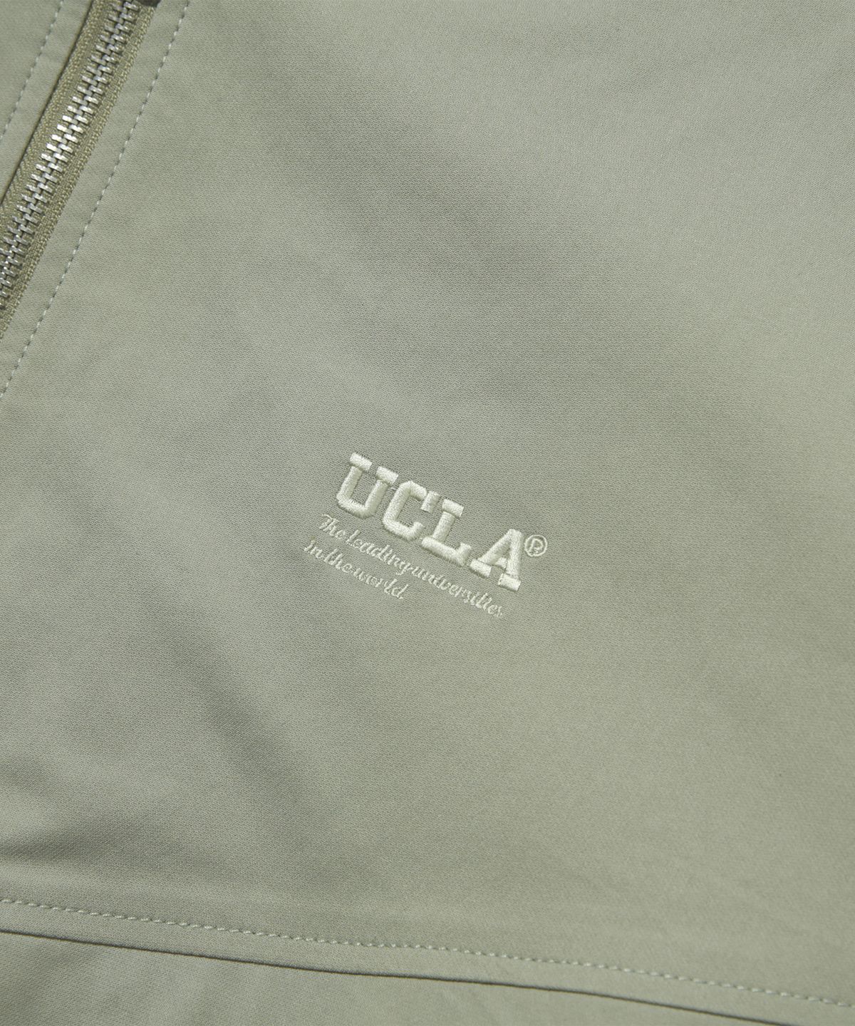 유씨엘에이(UCLA) 남녀공용 후디디태처블 MA-1 재킷[LT-KHAKI](UB1UJ80)