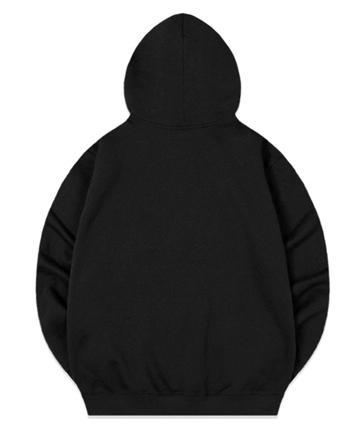 랜덤오프(RANDOMOFF) [NAPPING SELECTION] ANXIETY LETTERING HOODIE ZIP-UP [BLACK]