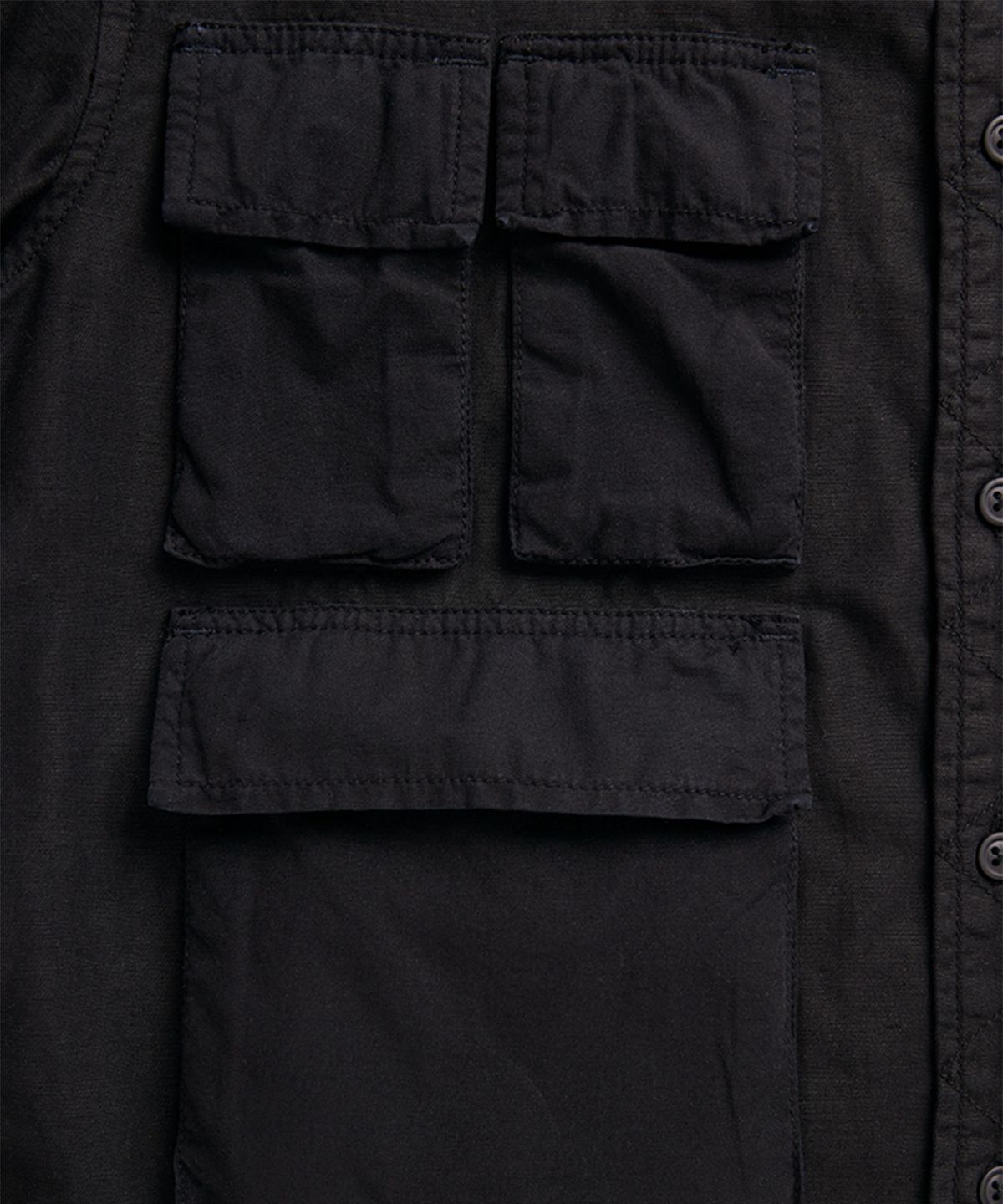 알파 인더스트리(ALPHA INDUSTRIES) 롱 슬리브 멀티 포켓 셔츠 블랙