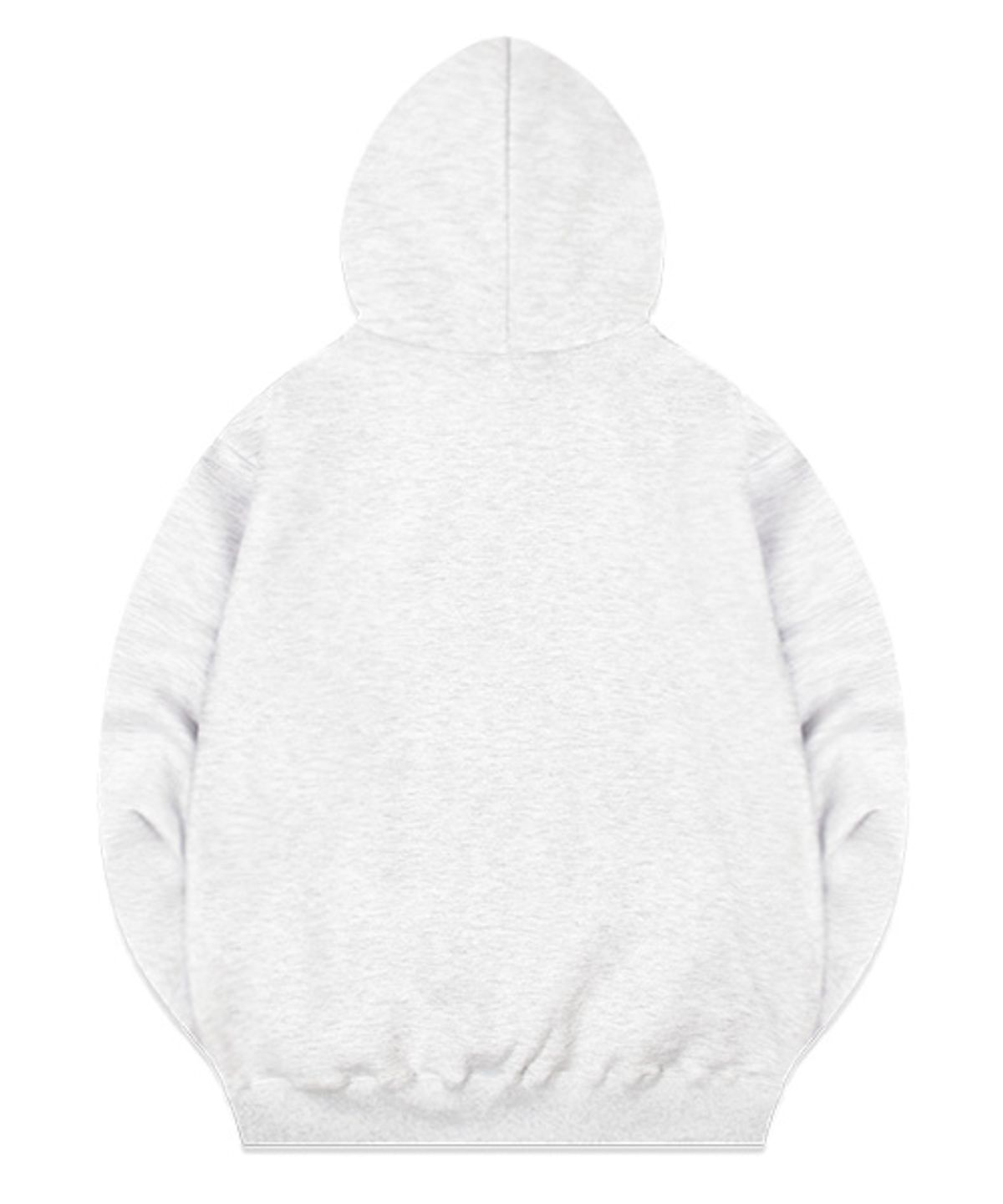 랜덤오프(RANDOMOFF) [NAPPING SELECTION] ANXIETY LETTERING HOODIE ZIP-UP [WHITE MELANGE]