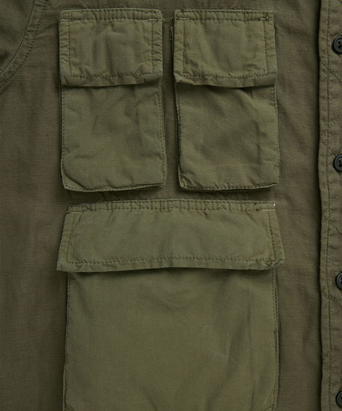 알파 인더스트리(ALPHA INDUSTRIES) 롱 슬리브 멀티 포켓 셔츠 OG-107 그린