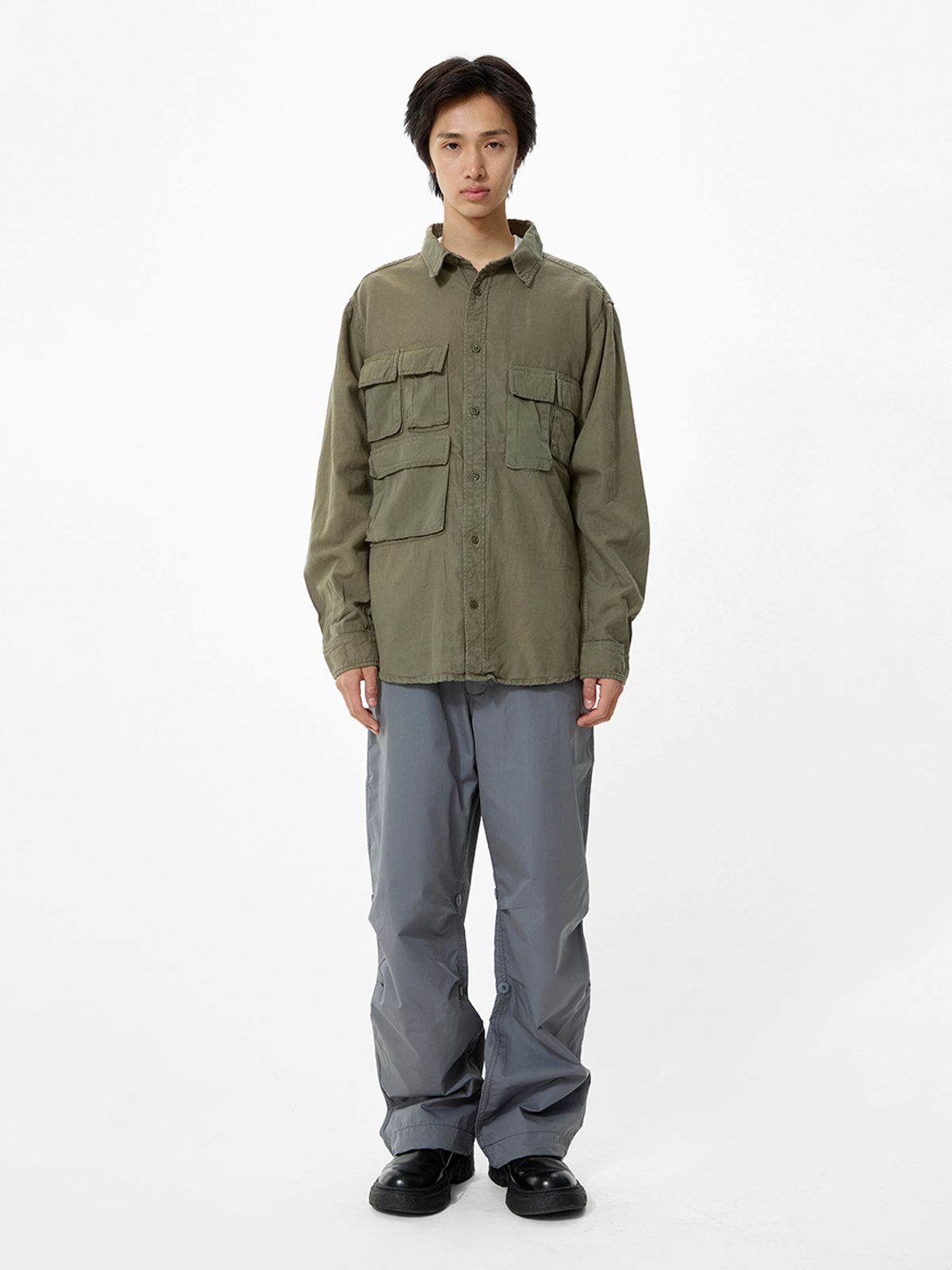 알파 인더스트리(ALPHA INDUSTRIES) 롱 슬리브 멀티 포켓 셔츠 OG-107 그린