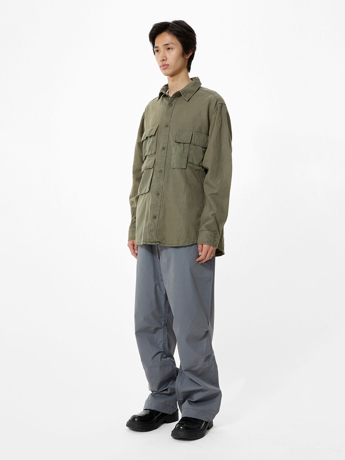 알파 인더스트리(ALPHA INDUSTRIES) 롱 슬리브 멀티 포켓 셔츠 OG-107 그린