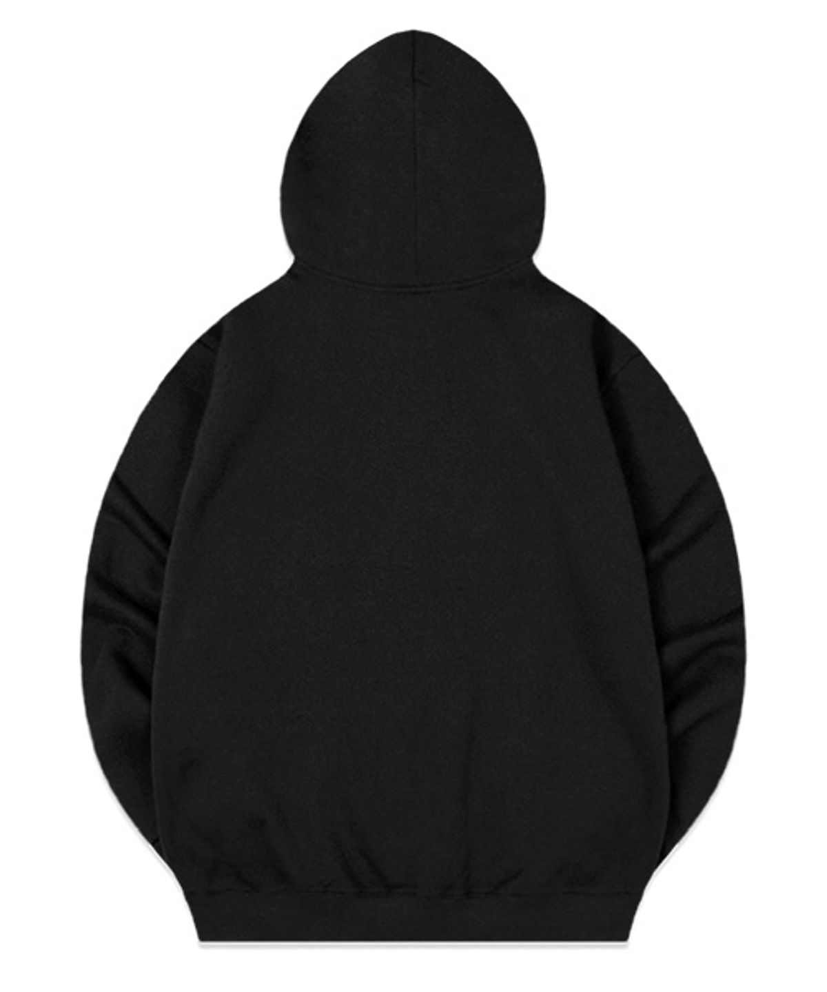 랜덤오프(RANDOMOFF) [NAPPING SELECTION] TORN ARCH LOGO HOODIE ZIP-UP [BLACK]