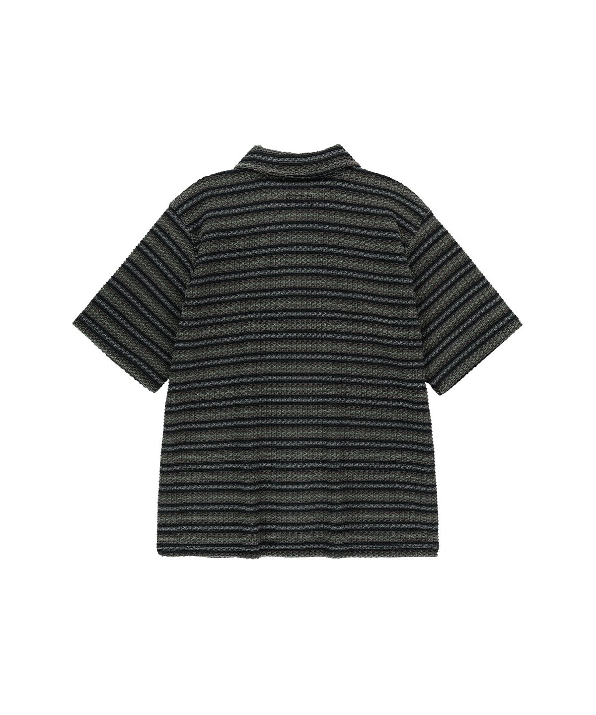 엔도어(ENDOOR) vintage stripe crochet 1/2 shirts (vtg gray)