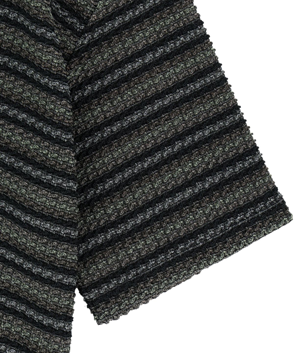 엔도어(ENDOOR) vintage stripe crochet 1/2 shirts (vtg gray)